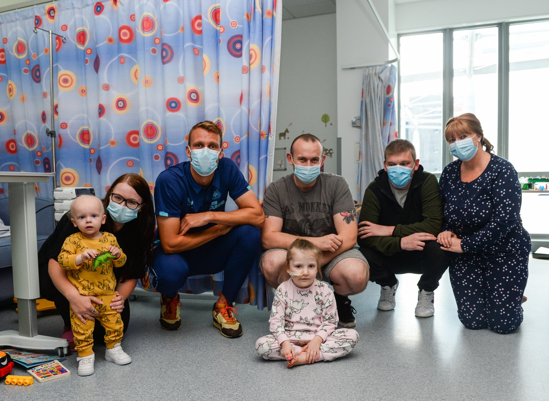 Newcastle United defender Dan Burn was recently invited to meet families at GNCH, playing ward-based games adapted for young patients, while also signing autographs and taking pictures with young people and their families spending time in hospital.